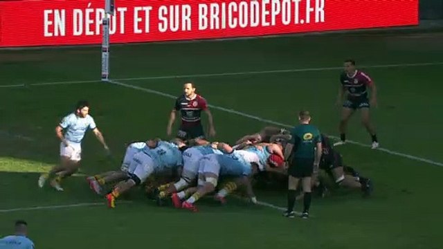 TOP 14 - Essai de Jeronimo DE LA FUENTE (USAP) - USA Perpignan - Stade Toulousain - J17 - Saison 2021/2022