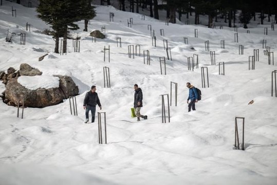 Karla kaplı Amanos Dağları doğa tutkunlarının uğrak mekanı oluyor