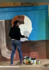 جرافيتى سوهاج يشارك بلوحة فنية للطفل ريان كأن العالم كان عالقا في تلك الحفرة