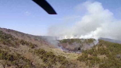 경남 통영 한려해상 국립공원 야산 화재 / YTN