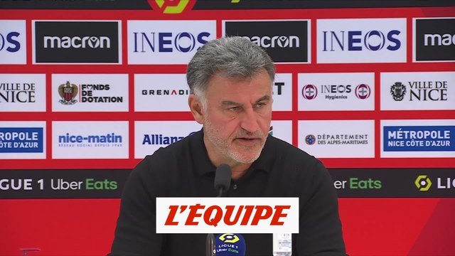 Galtier : «La meilleure équipe sur le terrain l'a emporté» - Foot - L1 - Nice