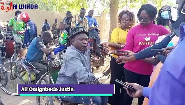 Tchad : les personnes handicapées souhaitent l'intégration des diplômés handicapés , Ali Ossignbede Justin, porte parole des personnes handicapées.