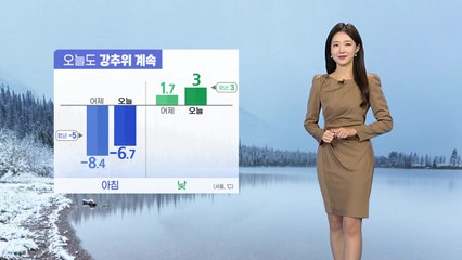 [날씨] 오늘도 강추위...내일 낮부터 풀려 / YTN