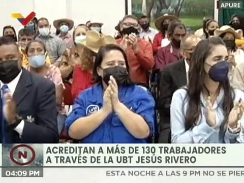Universidad Bolivariana de los Trabajadores Jesús Rivero acredita más 130 trabajadores