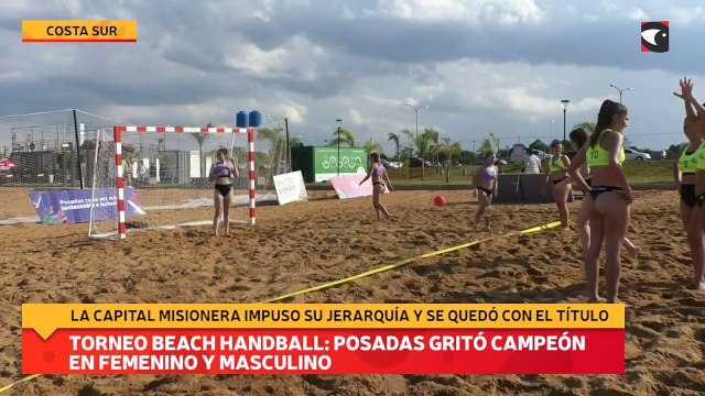 Torneo Beach Handball Posadas gritó campeón en femenino y masculino