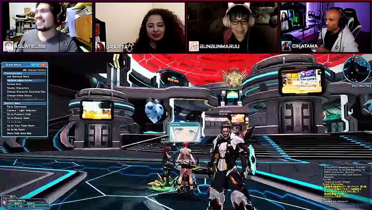 PSO2 Lobby Chill be Like