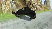 Cars VS DANGER SLOPE - Speed Car Crash - BeamNG Drive
