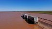 Flooding over Stuart Highway, South Australia captured by SES Remotely Piloted Aircraft Ops | February 7, 2022 | ACM