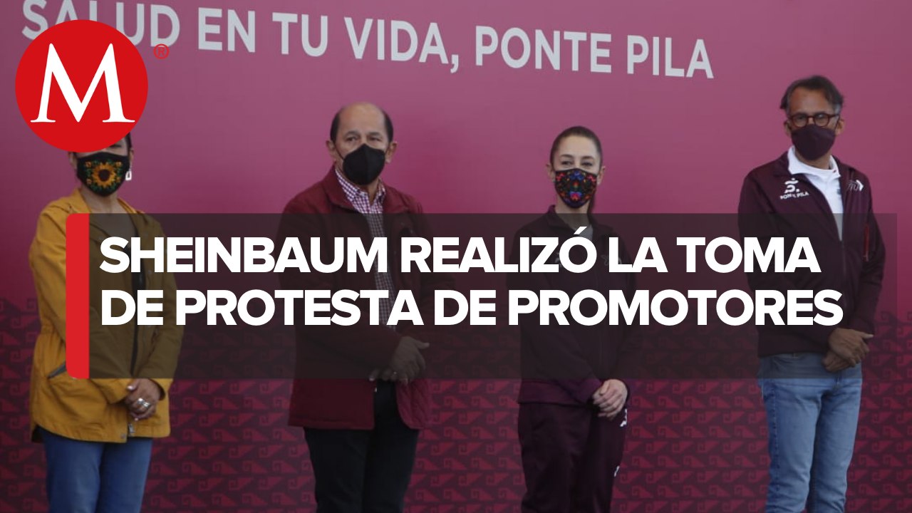 En CdMx, Sheinbaum toma protesta a mil 900 promotores deportivos de Ponte Pila