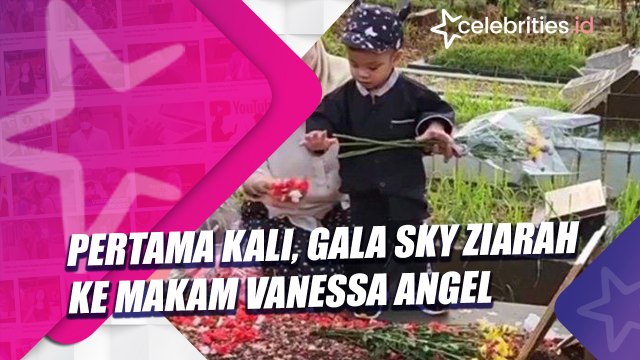 Pertama Kali, Gala Sky Ziarah ke Makam Vanessa Angel