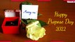 Propose Day 2022 Greetings: Romantic Love Messages, Wishes, HD Images and Quotes for Beloved Partner