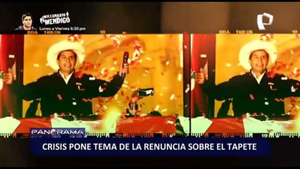 Crisis política pone renuncia sobre el tapete