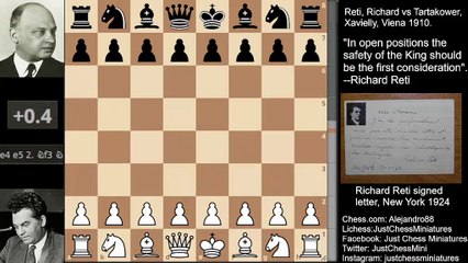 Richard Reti beats Tartakower in 11 moves