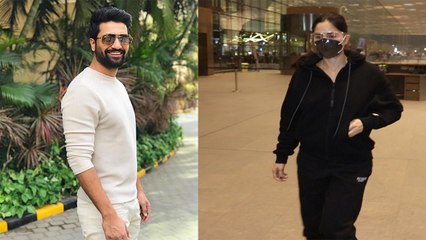 Katrina Kaif वैलेंटाइन डे से पहले Vicky को छोड़ निकलीं लंदन,  All Black Look में एयरपोर्ट पर दिखीं