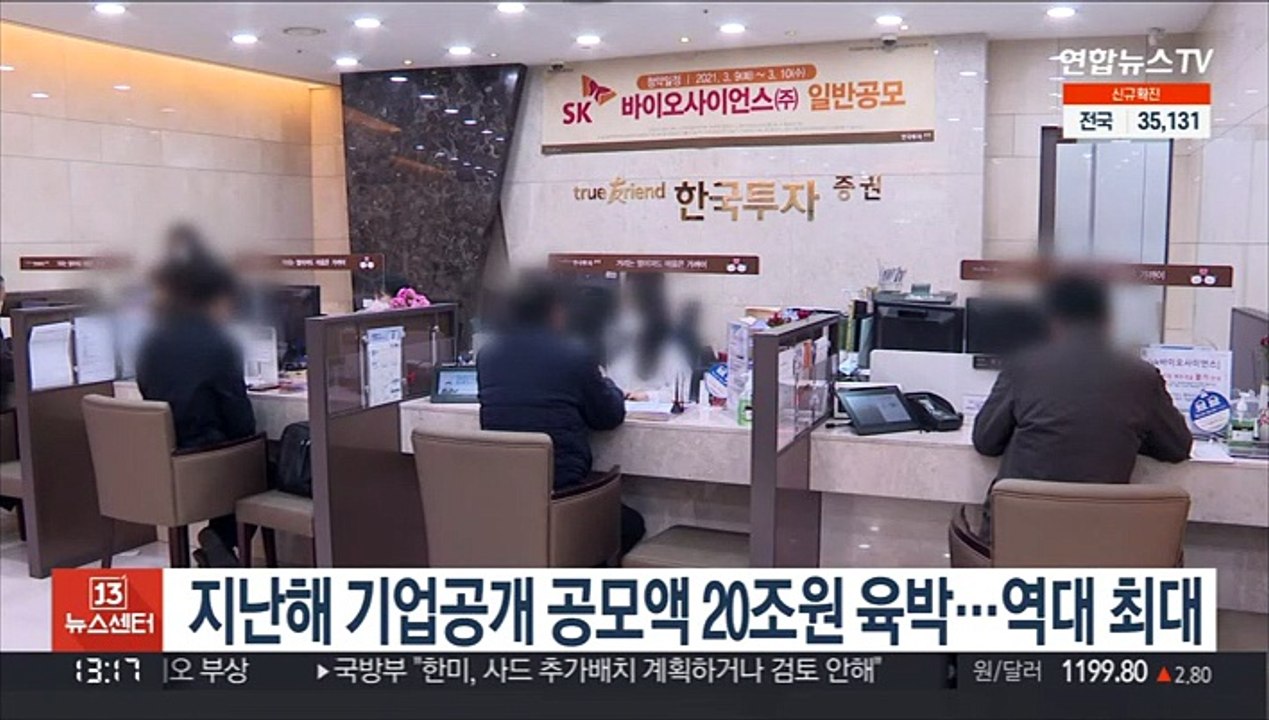 지난해 기업공개 공모액 20조원 육박…역대 최대