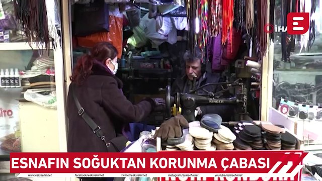 Esnafın soğuktan korunma çabası