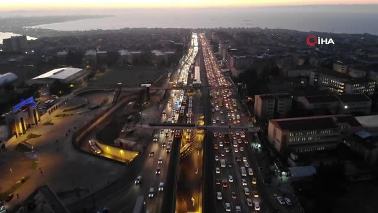 Avcılar'da trafik yoğunluğu