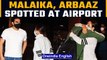 Estranged couple Malaika, Arbaaz chat as they see off son at airport | Oneindia News