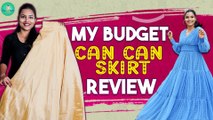 My Budget Can Can Skirt Review | Can Can Skirt Cutting and Stitching | Priya's Studio