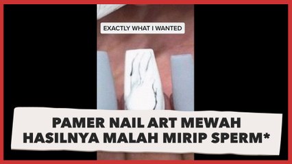 Kocak Tapi Kasihan, Wanita Ini Ingin Nail Art Mewah Motif Marmer, Hasilnya Malah Diejek Mirip Sperm*