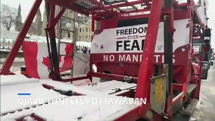 Továbbra is tüntetnek Ottawában a korlátozások ellen