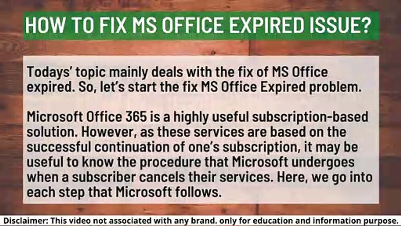 How to Fix MS Office Expired Issue | MS Office 365 License Expired