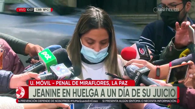 Jeanine Añez se declara en huelga de hambre a horas de iniciarse juicio oral en su contra