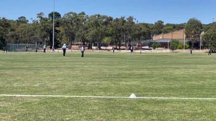 North ballarat paceman Ash McCafferty in action against Mt Clear