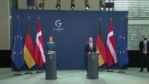 Almanya Başbakanı Scholz ile Danimarka Başbakanı Frederiksen ortak basın toplantısı düzenledi