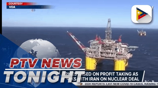 Global oil prices eased on profit taking as US resumes talks with Iran on nuclear deal