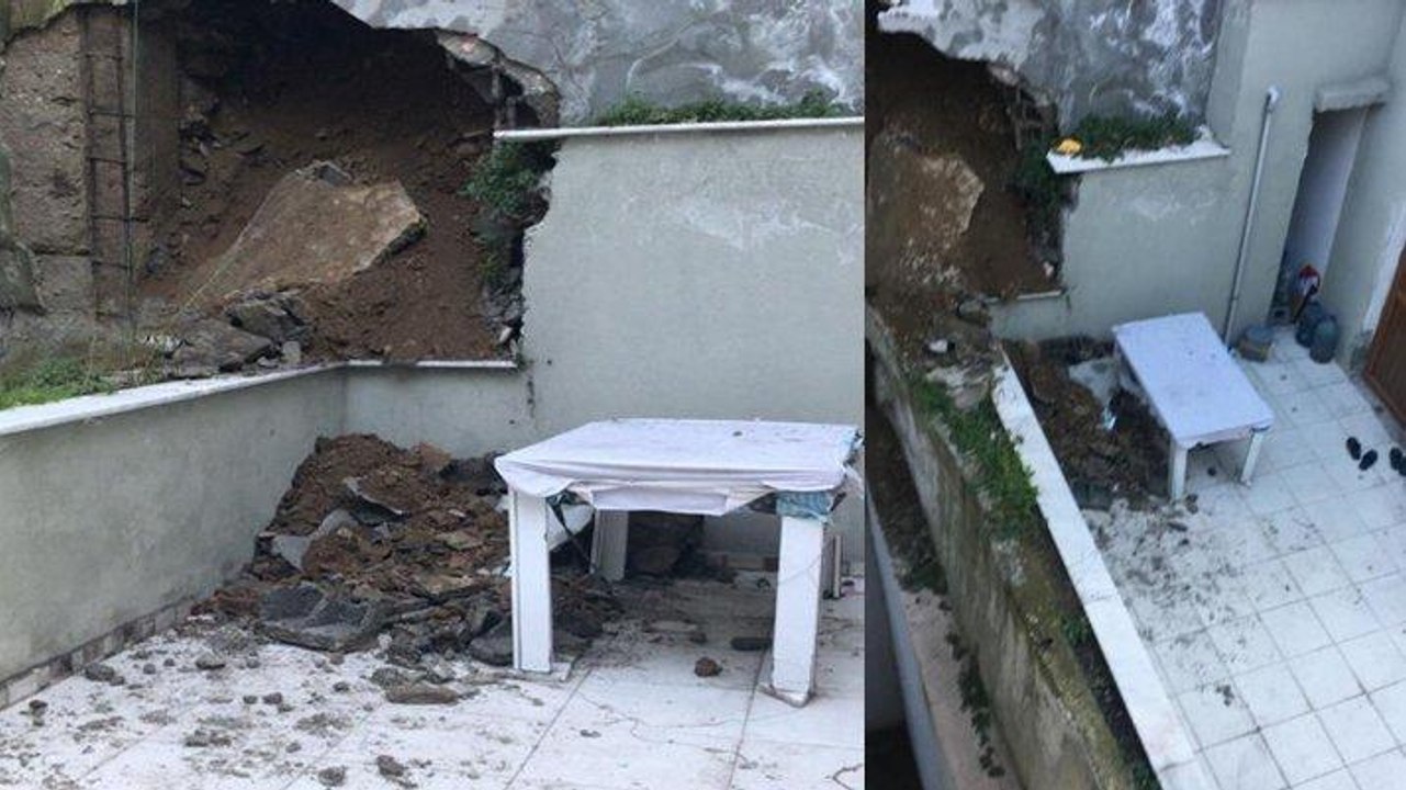 İstanbul’da 5 katlı binanın zemininde çökme