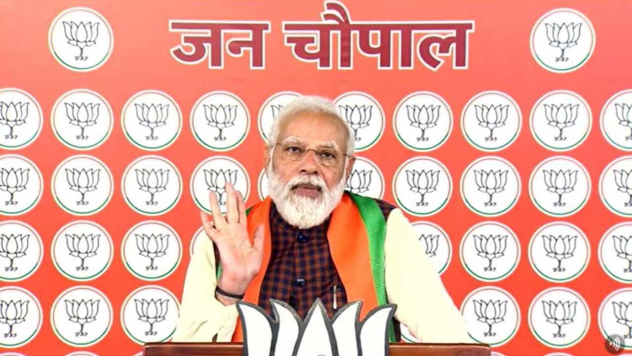 PM Modi holds "Jan Chaupal" rally in Bijnor ahead of UP poll