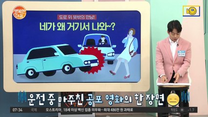 [차차차] 중앙분리대는 못 참지(?) 고라니 보다 무서운 무단횡단 블박TV