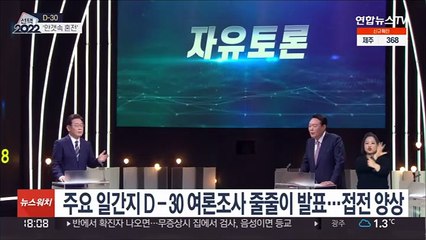 D-30에도 안갯속…이재명-윤석열 '엎치락뒤치락'