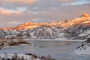 Son dakika haberi | Uzunçayır Baraj Gölü soğukların etkisiyle dondu