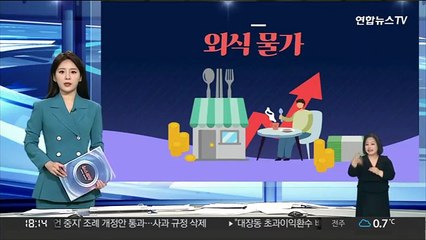 [그래픽뉴스] 외식 물가