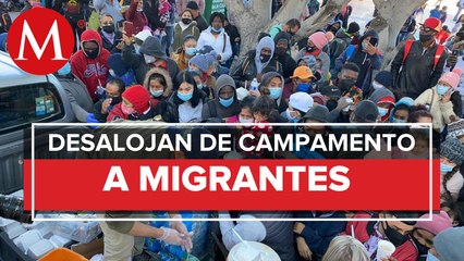 Reubican a 380 migrantes del campamento ‘El Chaparral’ en Tijuana