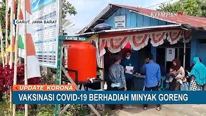Polres Garut Bagikan Minyak Goreng Bagi Warga yang Divaksinasi
