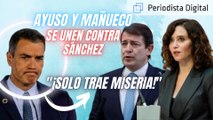 ¡FASTUOSO! Ayuso y Mañueco se unen contra Sánchez y el COMUNISMO: “¡Solo trae miseria!”