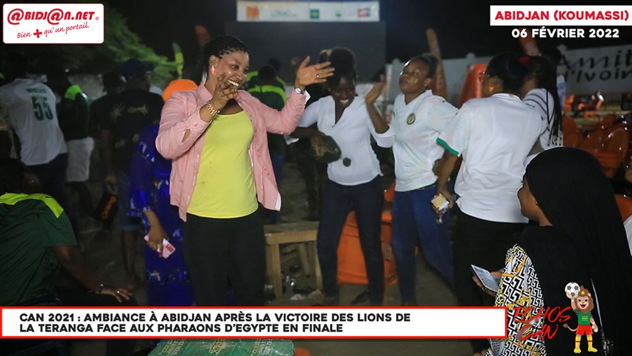 CAN 2021 - Ambiance à Abidjan après la victoire des Lions de la Teranga face aux Pharaons d’Egypte en finale