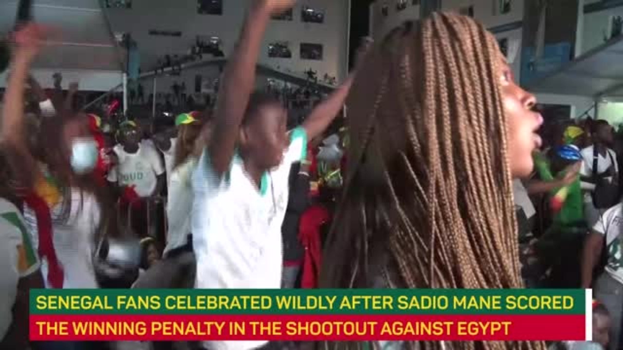 Fans celebrate Senegal's first ever AFCON victory