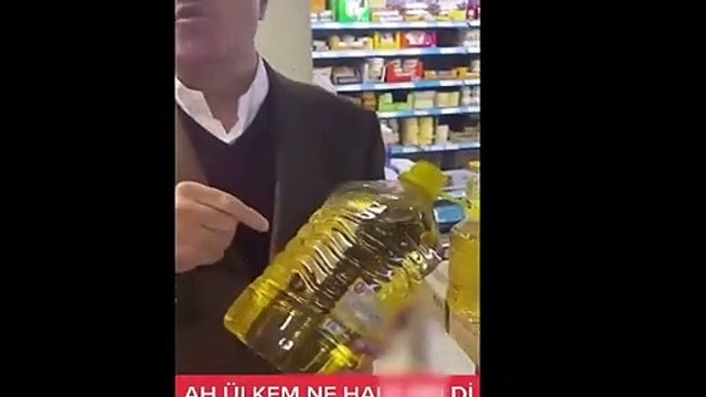 Mustafa Sarıgül ayçiçek yağı ile zeytinyağını karıştırdı