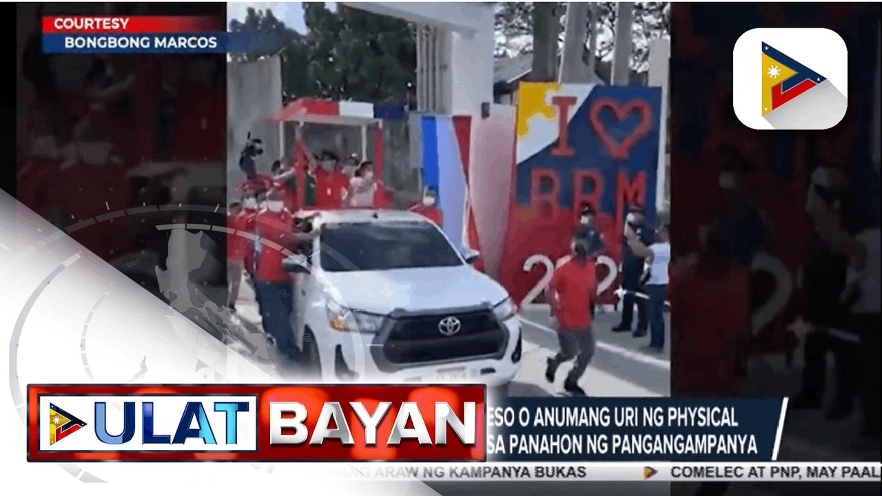 Comelec, tiniyak na kasado na ang lahat para sa pag-iikot ng mga kandidato upang mangampanya