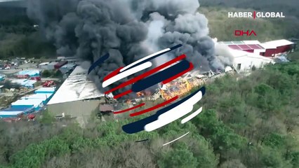 Son dakika! Kemerburgaz'da doğal kaynak suyu dolum tesisinde yangın