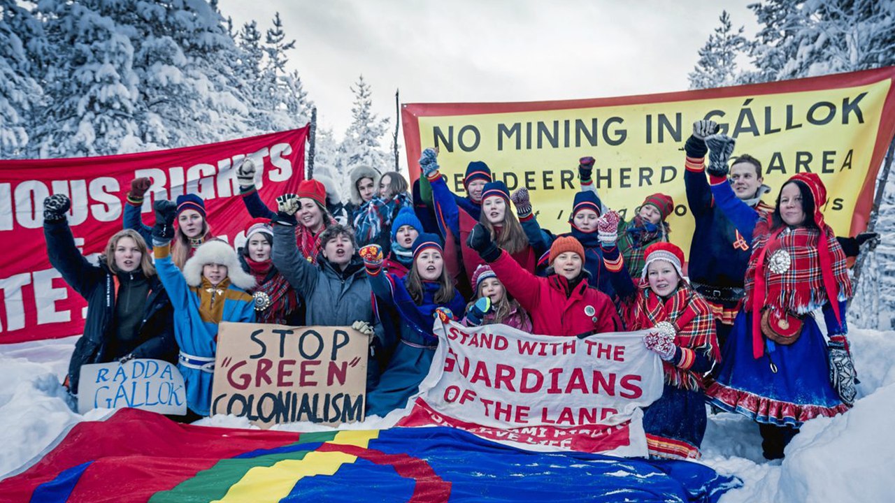 Greta Thunberg protestiert gegen Eisenmine auf samischem Land