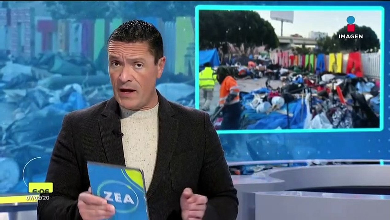 Desalojan campamente migrantes