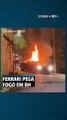 Ferrari pega fogo no Aglomerado da Serra, em BH