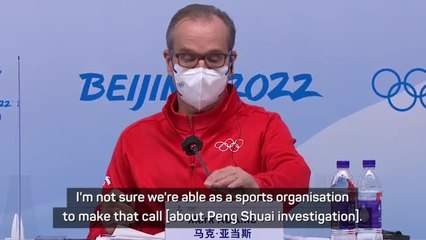 IOC can't decide on an investigation into Peng Shuai's situation