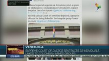 Venezuela:The Supreme Court of Justice ordered the imprisonment of citizens linked to armed groups