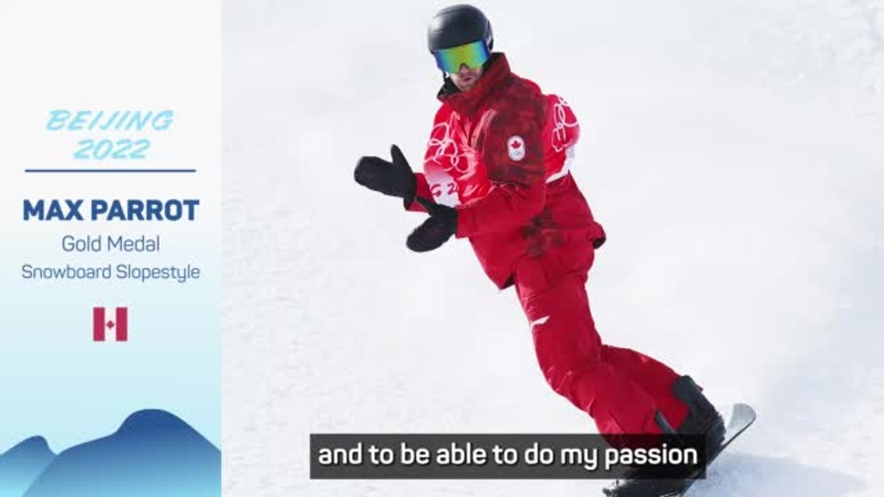 Parrot 'really grateful' as he wins gold in snowboard slopestyle after cancer battle